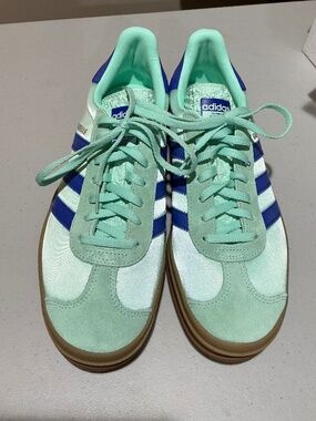 Adidas Gazelle satin/ suede sneakers